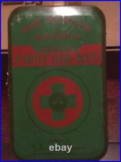 Boy Scouts of America First Aid Kit, Johnson & Johnson 1940 Rare Antique Set