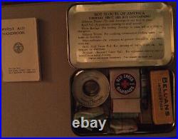 Boy Scouts of America First Aid Kit, Johnson & Johnson 1940 Rare Antique Set