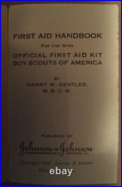 Boy Scouts of America First Aid Kit, Johnson & Johnson 1940 Rare Antique Set