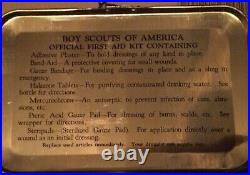 Boy Scouts of America First Aid Kit, Johnson & Johnson 1940 Rare Antique Set