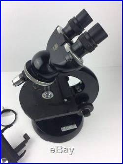 Carl Zeiss Winkel Vintage Binocular Microscope With Objective Lenses #307554