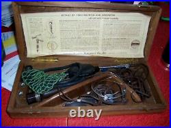 Early Vintage Medical Equipment Sigmoidoscope by national in wood box