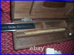 Early Vintage Medical Equipment cystoscope by buergers in wood box