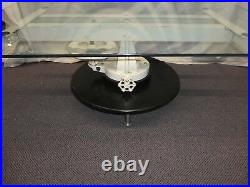 Embalming Table Metal Base Repurposed as GOTHIC TABLE. Glass Top. 18Tx54Wx32D