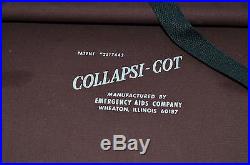 Emergency stretcher Transfer Chair Collaspi Cot portable collasible new nos vtg