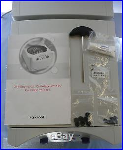 Eppendorf 5702R Centrifuge w Rotor, Buckets, Vacutainers, Caps, Vintage 11/ 2014