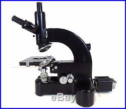 Ernst Leitz Wetzlar Vintage Binocular Microscope with 5 Position Wheel Lab