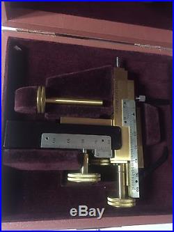 Ernst Leitz Wetzlar Vintage Brass Kreuztisch 137 Xy Microscope Mechanical Stage