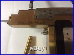 Ernst Leitz Wetzlar Vintage Brass Kreuztisch 137 Xy Microscope Mechanical Stage