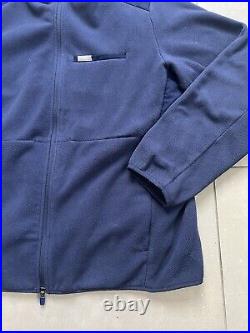 FIGS On Shift Navy Blue Fleece Full Zip Up Sweater Logo Jacket Womens Sz XXL