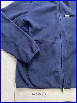 FIGS On Shift Navy Blue Fleece Full Zip Up Sweater Logo Jacket Womens Sz XXL