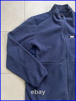 FIGS On Shift Navy Blue Fleece Full Zip Up Sweater Logo Jacket Womens Sz XXL