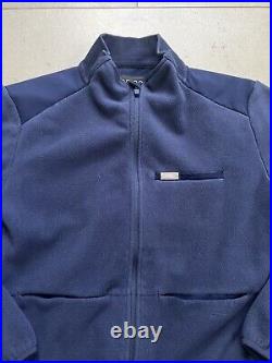 FIGS On Shift Navy Blue Fleece Full Zip Up Sweater Logo Jacket Womens Sz XXL