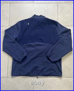 FIGS On Shift Navy Blue Fleece Full Zip Up Sweater Logo Jacket Womens Sz XXL
