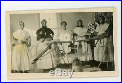 Grey Nun Catholic medical equipment antique vintage snapshot religious photo