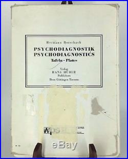 HERMAN RORSCHACH Psychodiagnostics Tafeln Plates VINTAGE set of 10