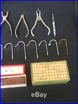 Huge Lot of Vintage Dental Hand Tools and Equipment Over 300 Pieces in Lot