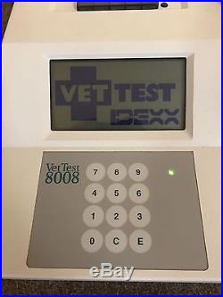 IDEXX VET TEST 8008 chemistry analyzer snap reader series II veterinary VTG2