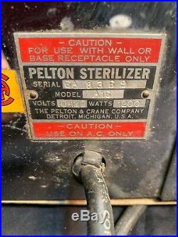 (I) Vintage Pelton Crane Medical Dental Sterilizer Equipment Industrial Steam