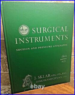 J. SKLAR Vintage Surgical Instruments, Medical Equipment Catalog, 1973, Surgery