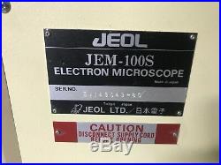 Jeol JEM-100S Electron Microscope System, Power Unit, Control Assembly, Vintage