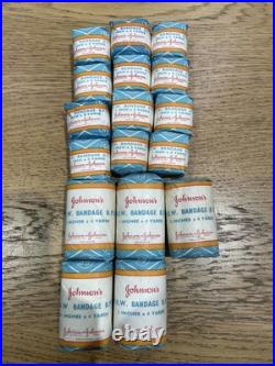 Johnson & Johnson First Aid BANDAGE WOW Medical J&J Vintage prop bundle x 17