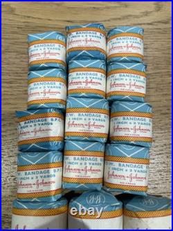Johnson & Johnson First Aid BANDAGE WOW Medical J&J Vintage prop bundle x 17
