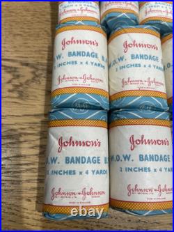 Johnson & Johnson First Aid BANDAGE WOW Medical J&J Vintage prop bundle x 17