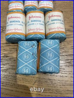 Johnson & Johnson First Aid BANDAGE WOW Medical J&J Vintage prop bundle x 17