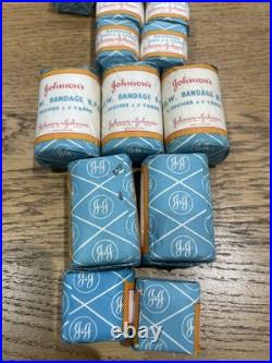 Johnson & Johnson First Aid BANDAGE WOW Medical J&J Vintage prop bundle x 17