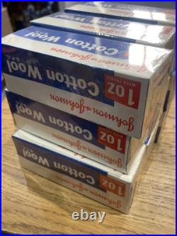 Johnson & Johnson First Aid Cotton Wool Medical J&J Vintage prop bundle x 9 NEW