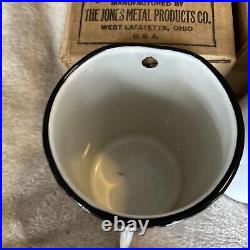 Jones Metal Products Enamelware Irrigator Enema Medical Hospital Equip (2)