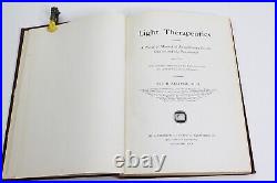 LIGHT THERAPEUTICS by J H Kellogg 1910 Revised Vintage Medical Equipment Manual