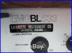 Lafayette Instrument EMGBL533 ELECTROMYOGRAPHY Vintage Laboratory Unit Polygraph