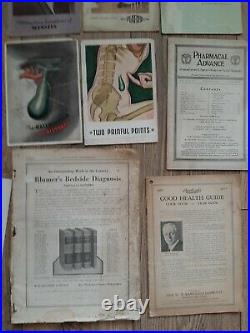 Lot (19) Vintage Medical Ephemera Paper Booklets Catalog Equip Adverts 1920s-50s