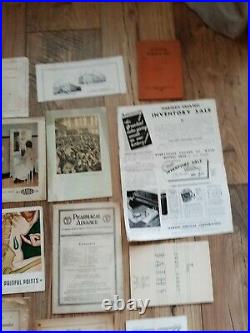Lot (19) Vintage Medical Ephemera Paper Booklets Catalog Equip Adverts 1920s-50s