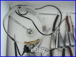 Lot 75 Vintage Antique Medical Tool Supplies Saw Picks Headlamp Ventilator Mask