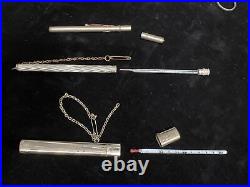 Lot Antique Medical Doctor Equipment Syringe Jar Thermometer Medal Goodnight TX