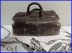 Lot Of Vintage Assorted Gynecology Equipment With Medical Bag