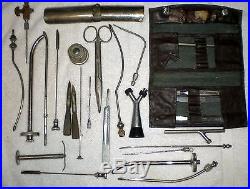 Lot Of Vintage Medical Autopsy Embalming Equipment / Supplies / Instruments