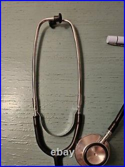 Lot Of Vintage Medical Equip-Stethoscope, Bandage Scissors, Exam Light