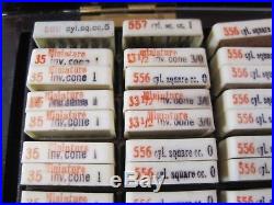 Lot of 122 Boxes Vintage Busch 6-Pack Dental Burs In Box Various Sizes B9199