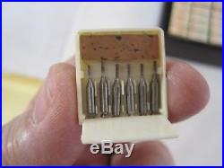 Lot of 122 Boxes Vintage Busch 6-Pack Dental Burs In Box Various Sizes B9199