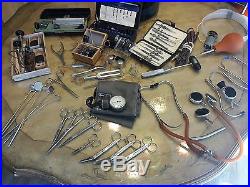 Lot of Vintage Medical Tools Otoscope Storz Boilo V. Mueller Tycos Wyeth ACMI
