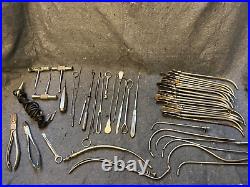 Lot of Vintage Stainless DENTAL TOOLS Instruments Equipment MEDICAL TOOLS