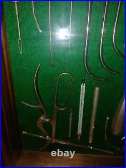 Medical Equipment in 2 costom shadow boxes complete one of kind item