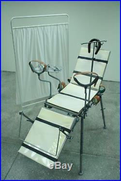 Medical Restraining Chair Table Vintage Operating Tattoo Saloon Restraints