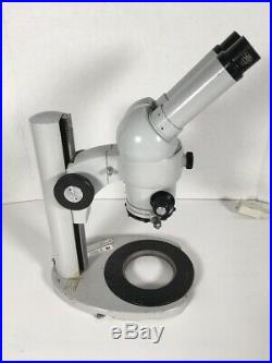 Microscope Vintage Stereo Carl Zeiss W. Germany As Pictured