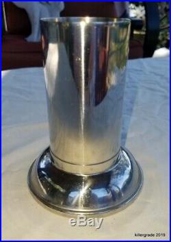 Mid Century Vintage Heavy Stainless Medical Equipment Canister