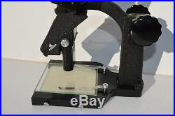 Nice Vintage 1940s' Bausch & Lomb Stereo Microscope Tb4092 Original Wood Case